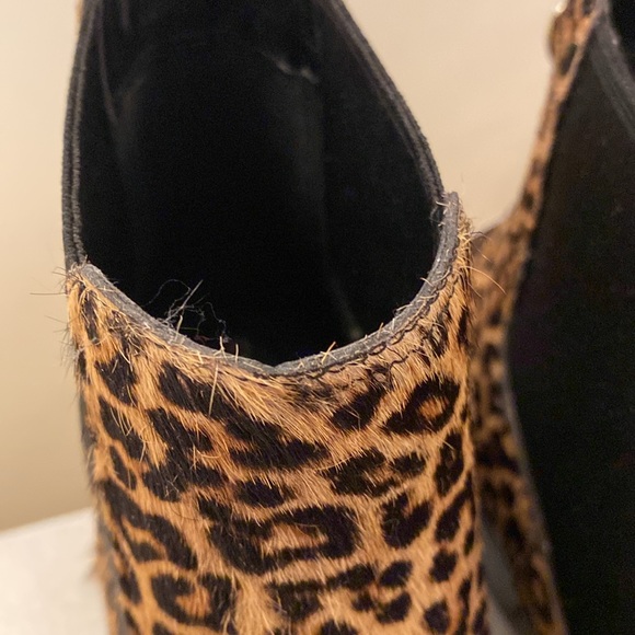 Cole Haan Newburg Booties in water resistant leopard-print ponyhair - Picture 5 of 12